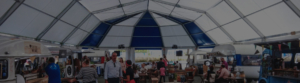 Carpa poligonal con absides - alquiler carpas eventos privados - aracarpas