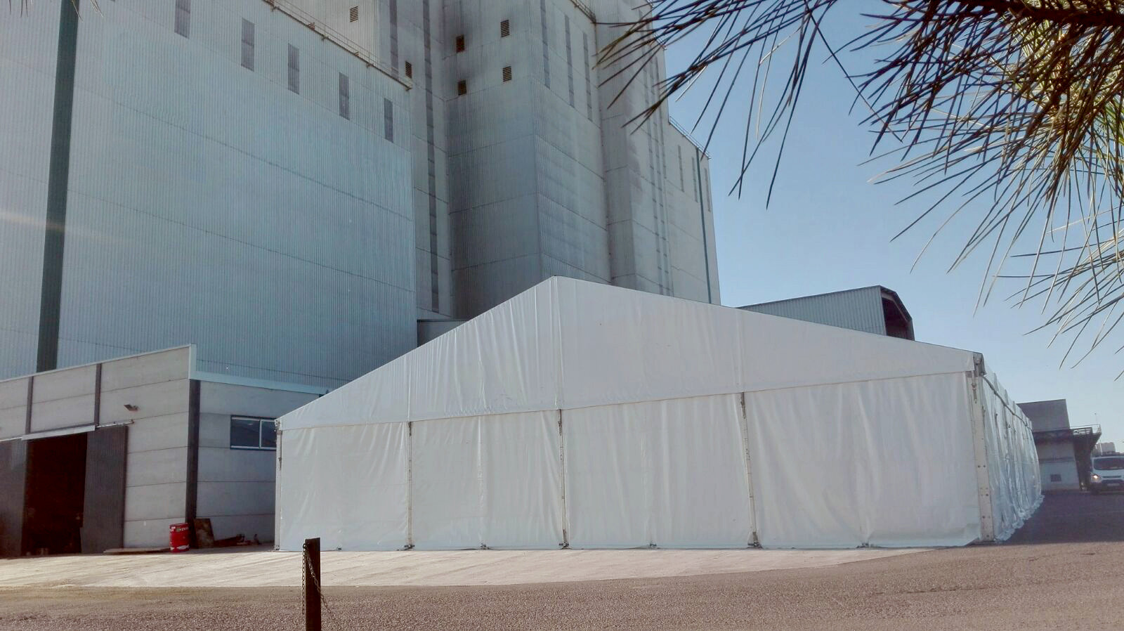 Carpa para empresa agroindustrial