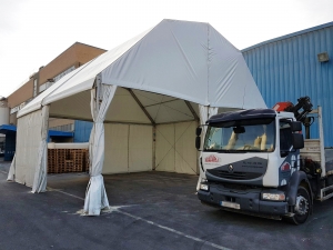 Carpa para trabajos logísticos P10
