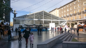 Carpa para pista de hielo en Zaragoza