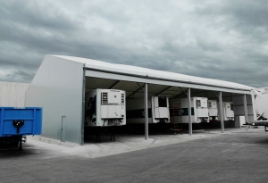carpa para reparación de remolques